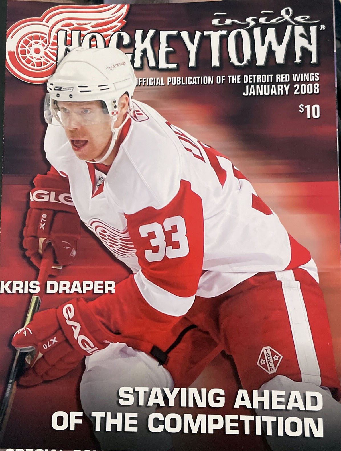 2007-08 Detroit Red Wings program