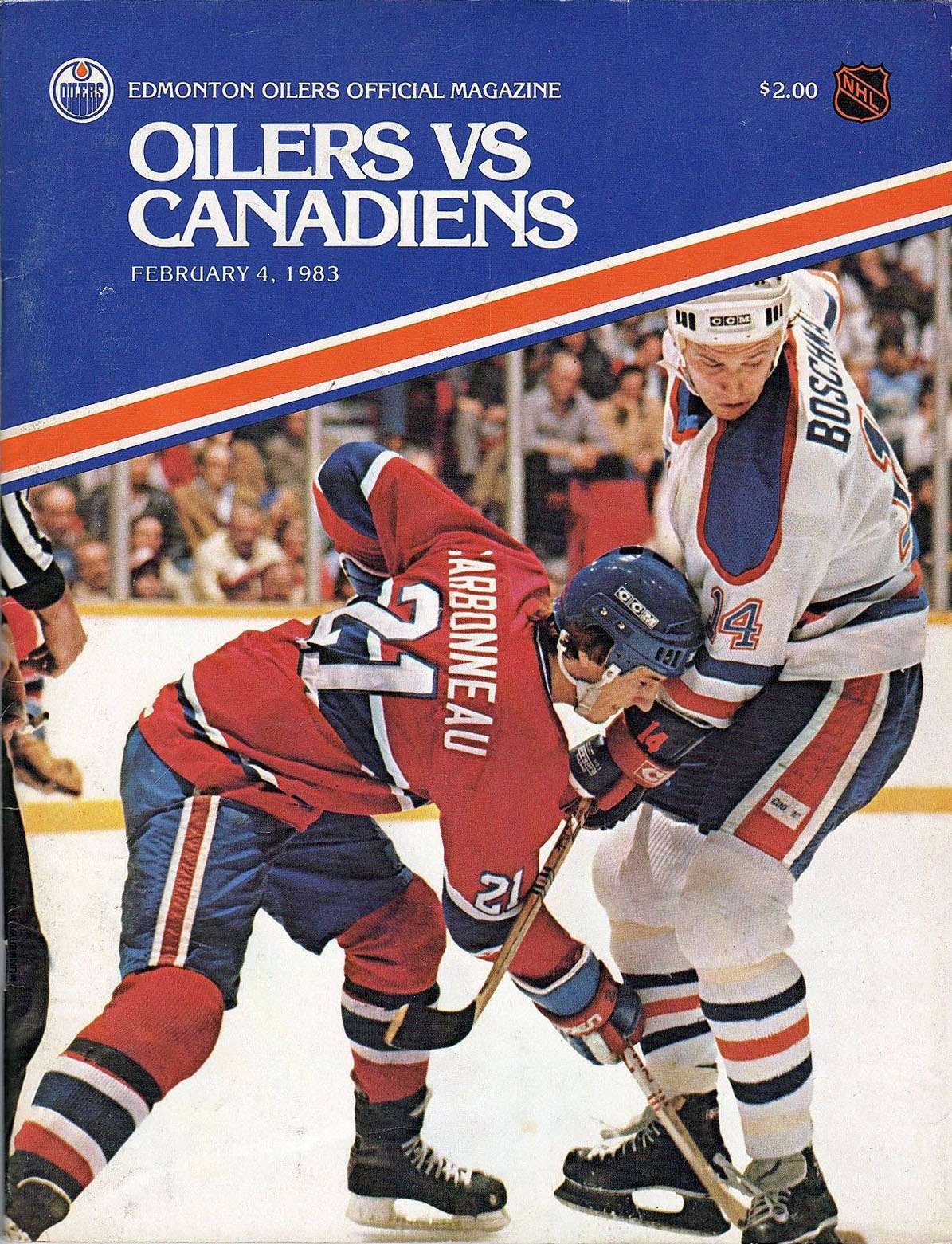 1982-83 Edmonton Oilers program