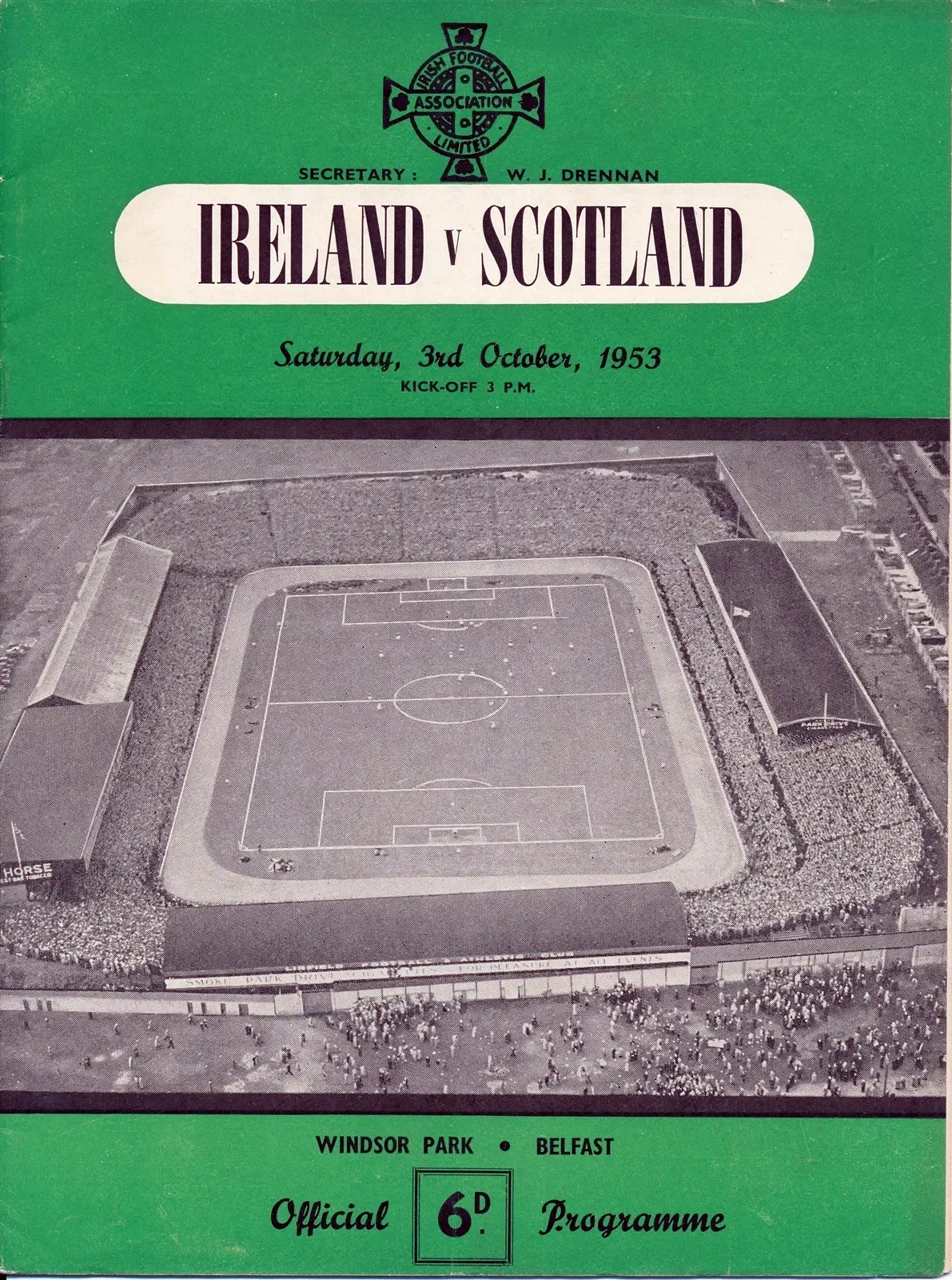 Northern Ireland vs. Scotland (October 3, 1953)