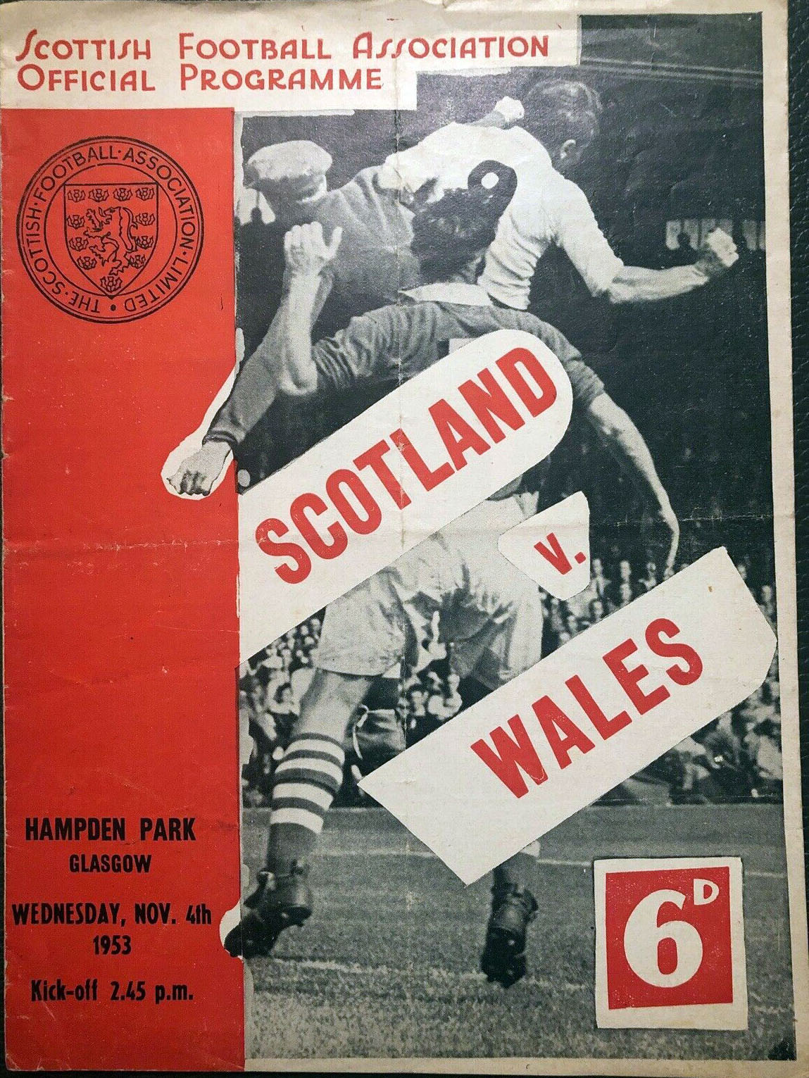 Scotland vs. Wales (November 4, 1953)