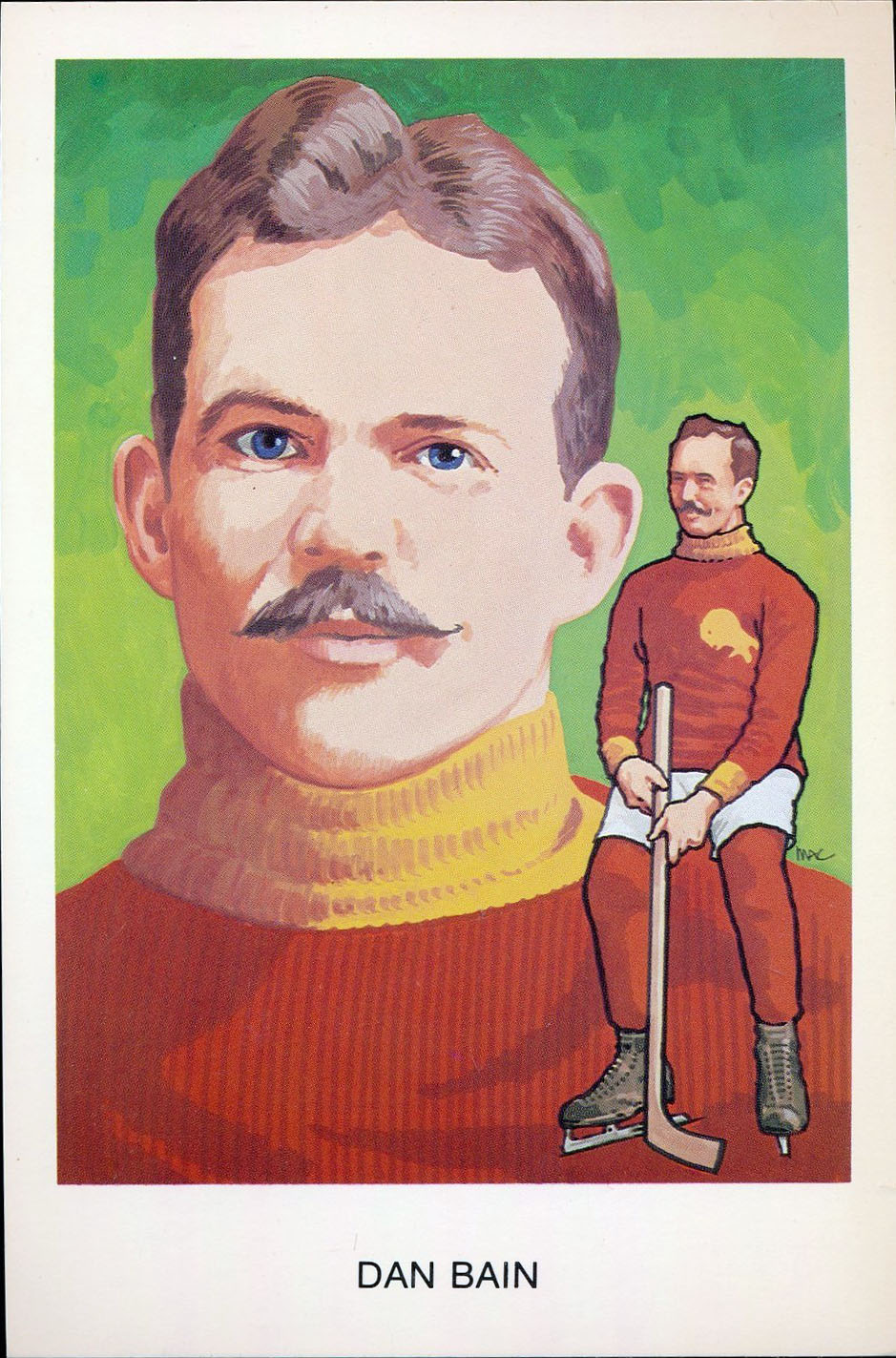 Dan Bain 1983 postcard