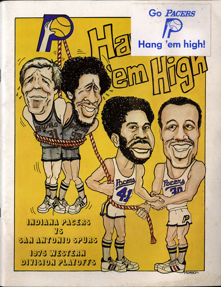 1975 Indiana Pacers playoff program