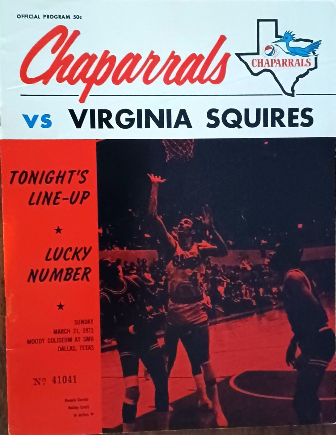 1970-71 Texas Chaparrals program