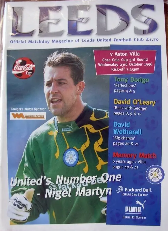 Leeds United vs. Aston Villa (October 23, 1996)