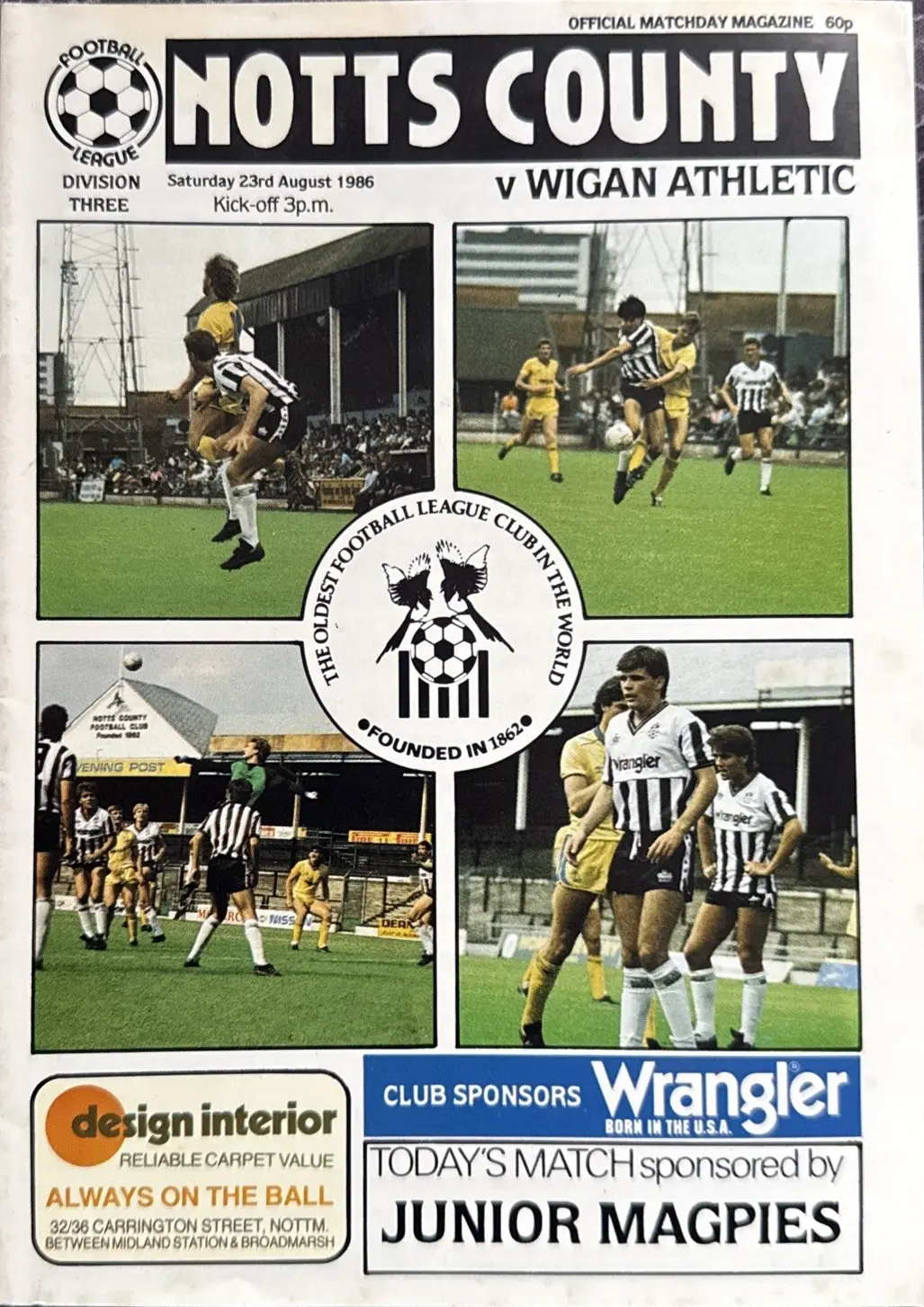 Notts County vs. Wigan Athletic (August 23, 1986)