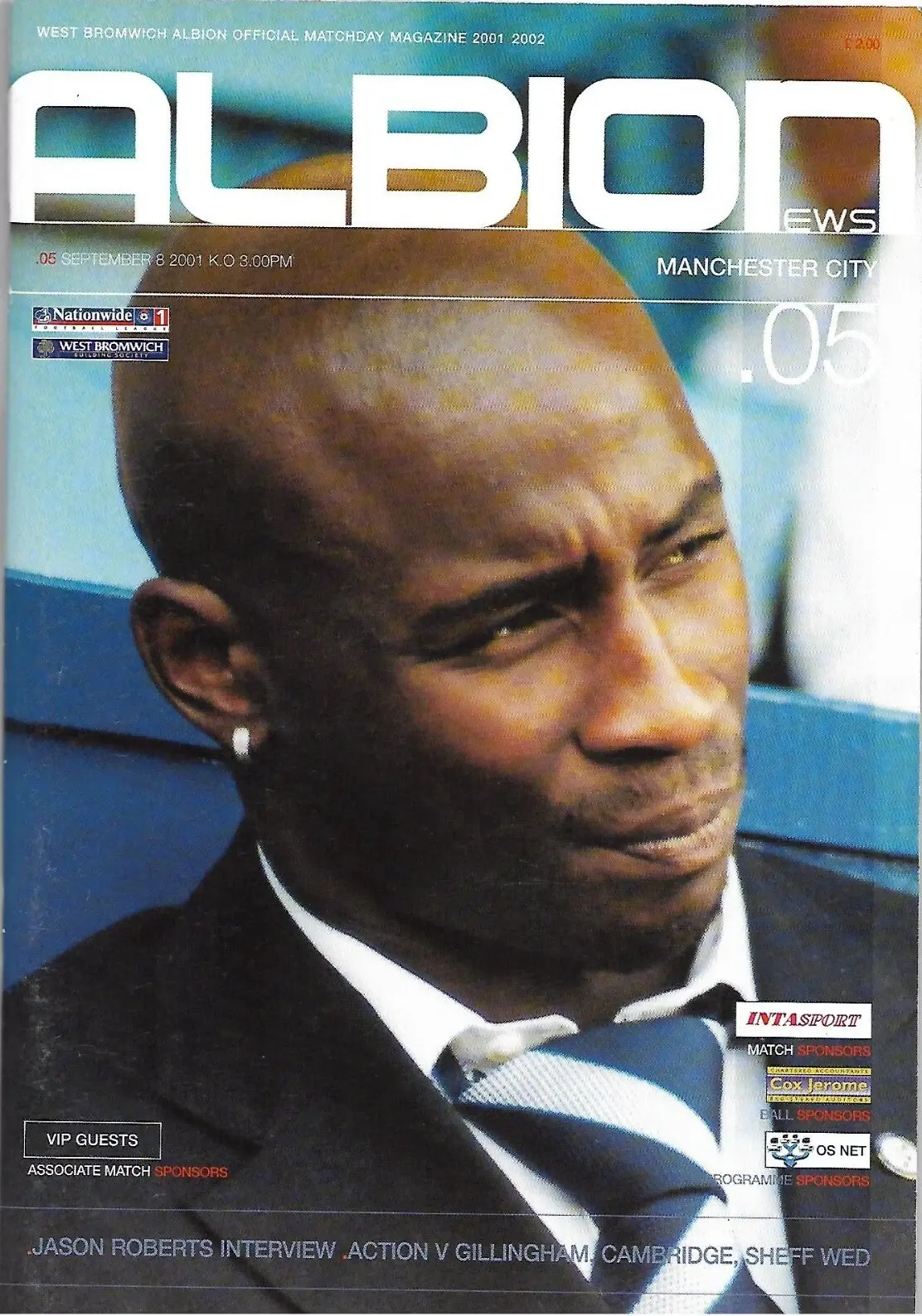 West Bromwich Albion vs. Manchester City (September 8, 2001)