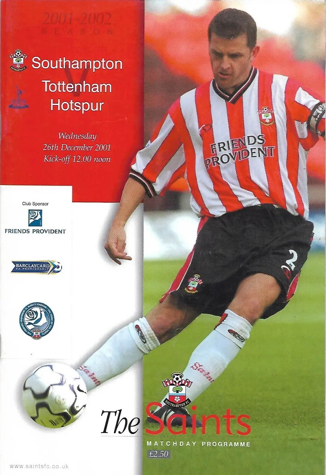 Southampton vs. Tottenham Hotspur (December 26, 2001)