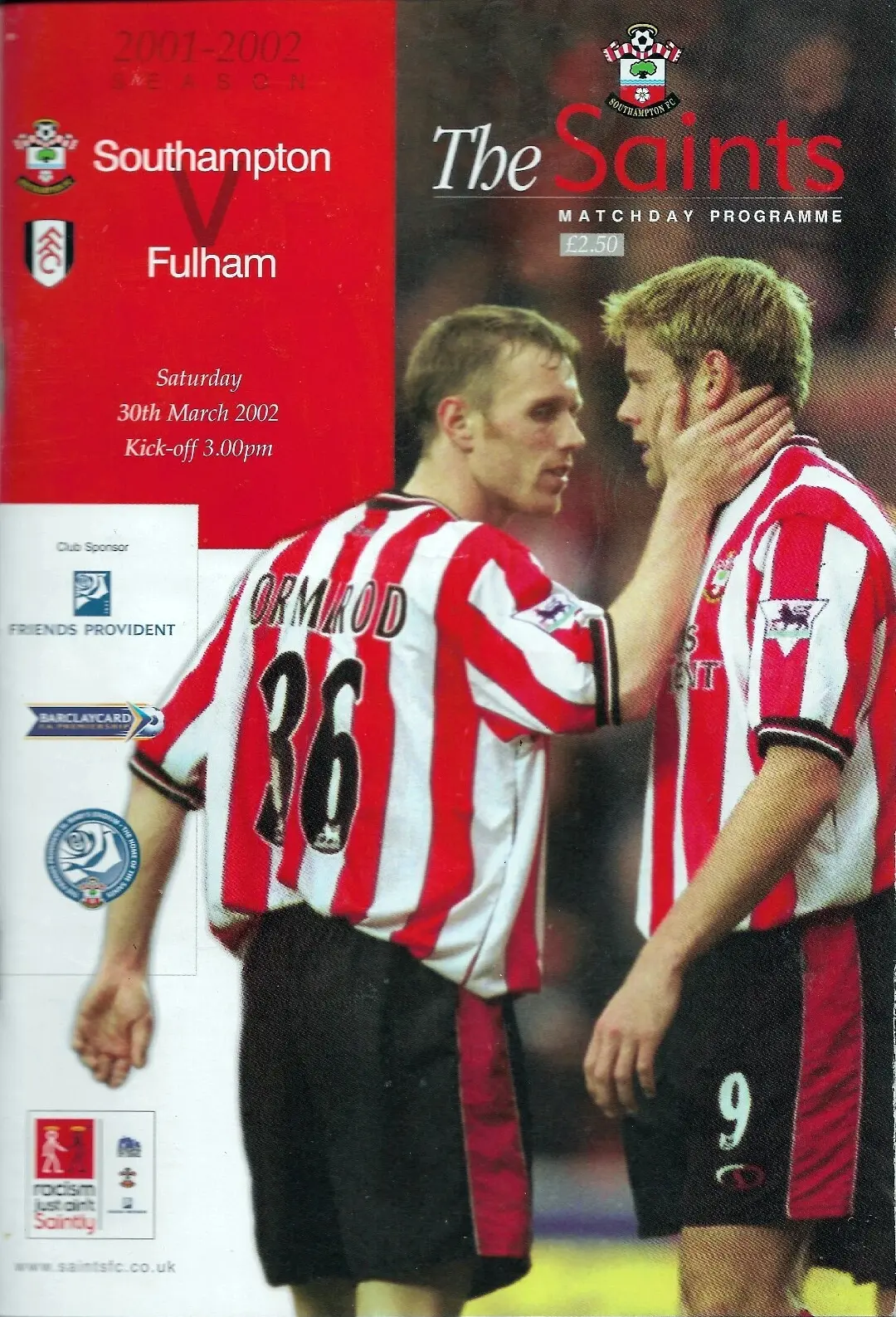 Southampton vs. Fulham (March 30, 2002)