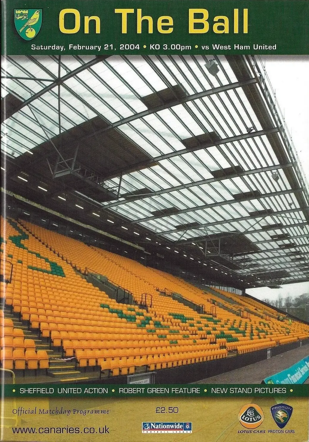 Norwich City vs. West Ham United (February 21, 2004)
