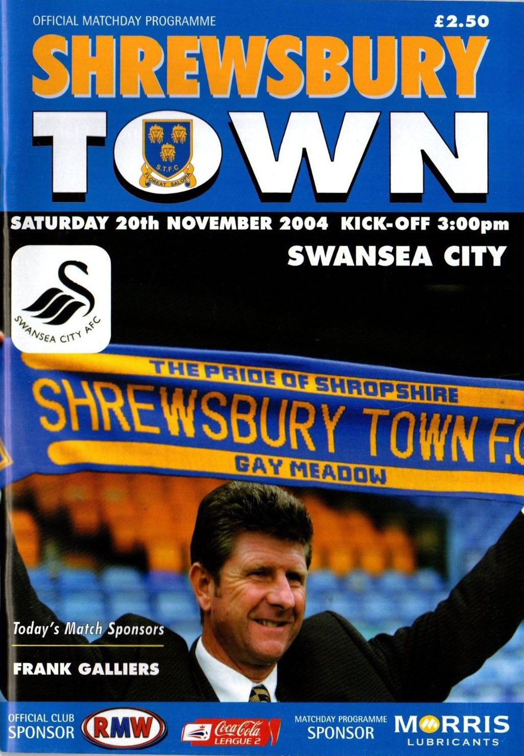 Shrewsbury Town vs. Swansea City (November 20, 2004)