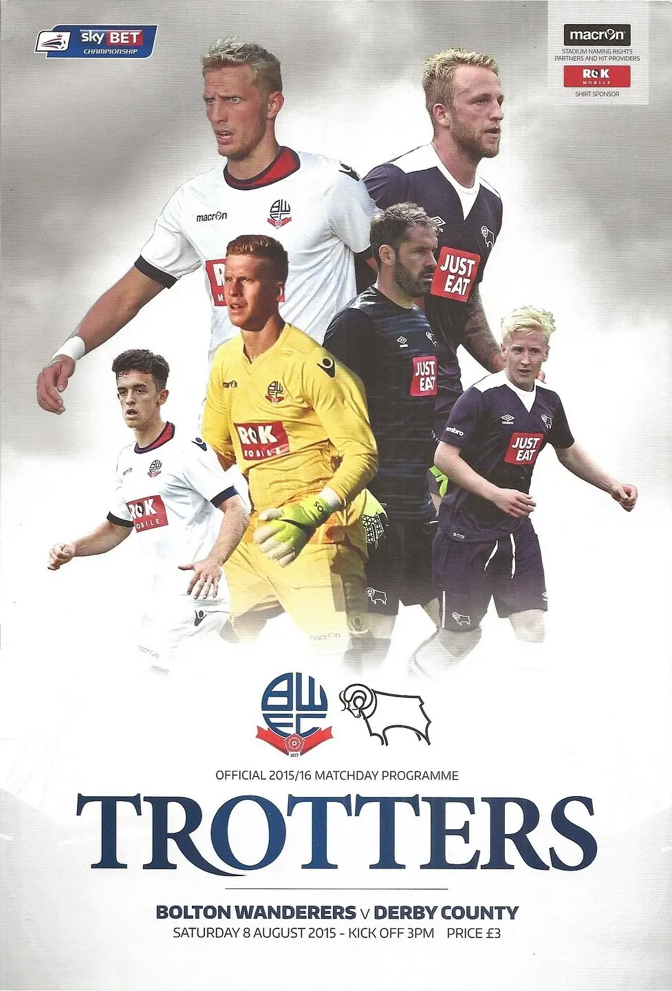 Bolton Wanderers vs. Derby County (August 8, 2015)