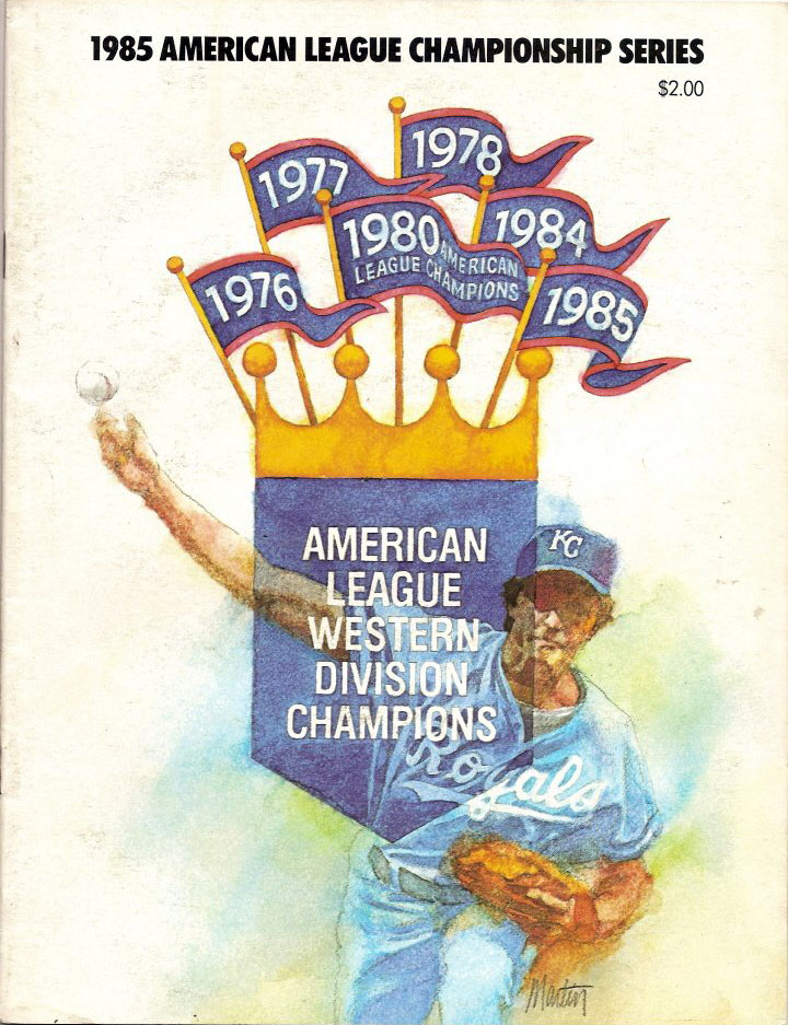 1985 Kansas City Royals ALCS program