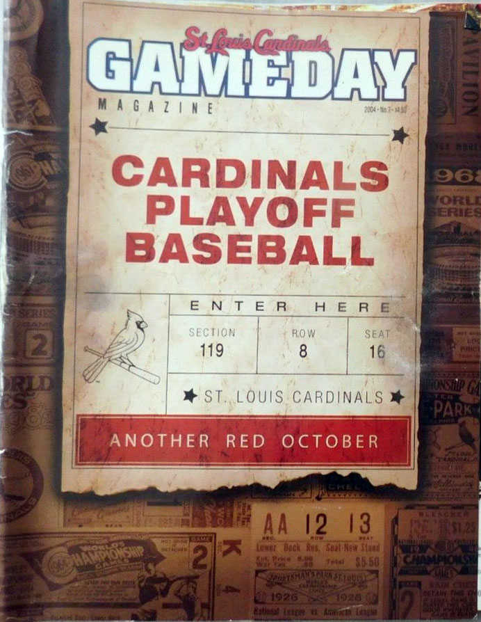2004 St. Louis Cardinals NLDS program