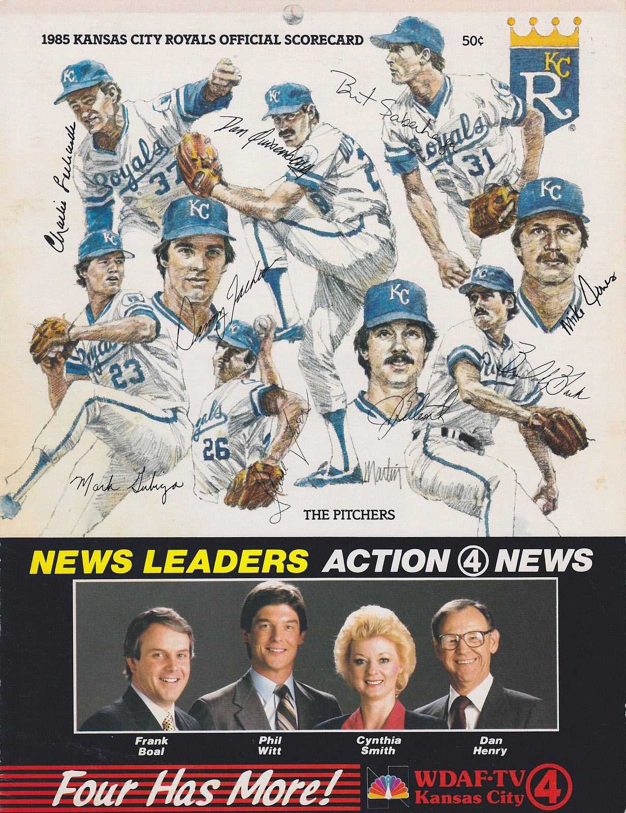 1985 Kansas City Royals program