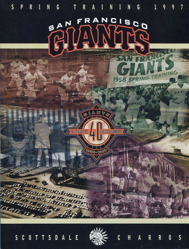1997 San Francisco Giants spring training program