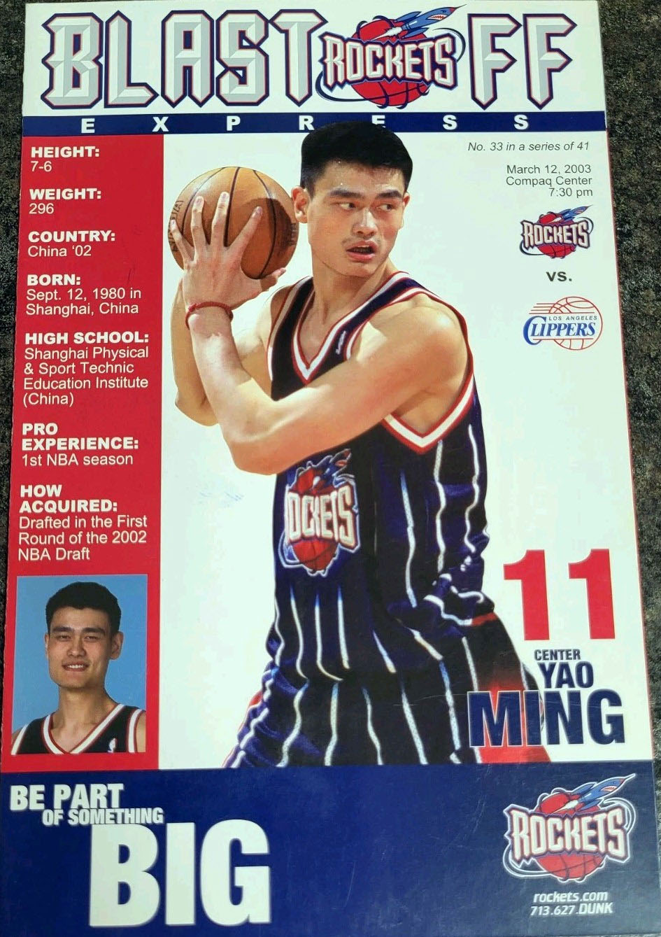 2002-03 Houston Rockets program