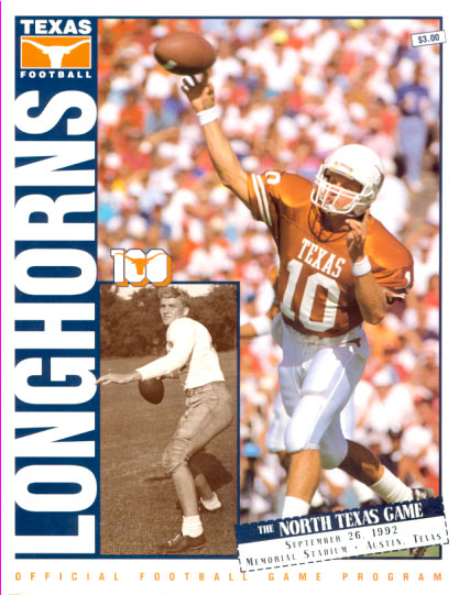 Texas Longhorns vs. North Texas Mean Green (September 26, 1992)