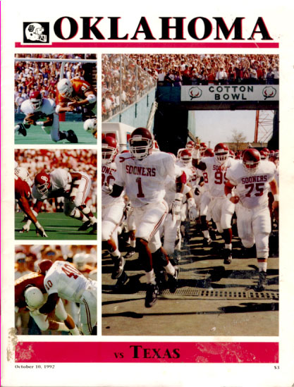 Texas Longhorns vs. Oklahoma Sooners (October 10, 1992)