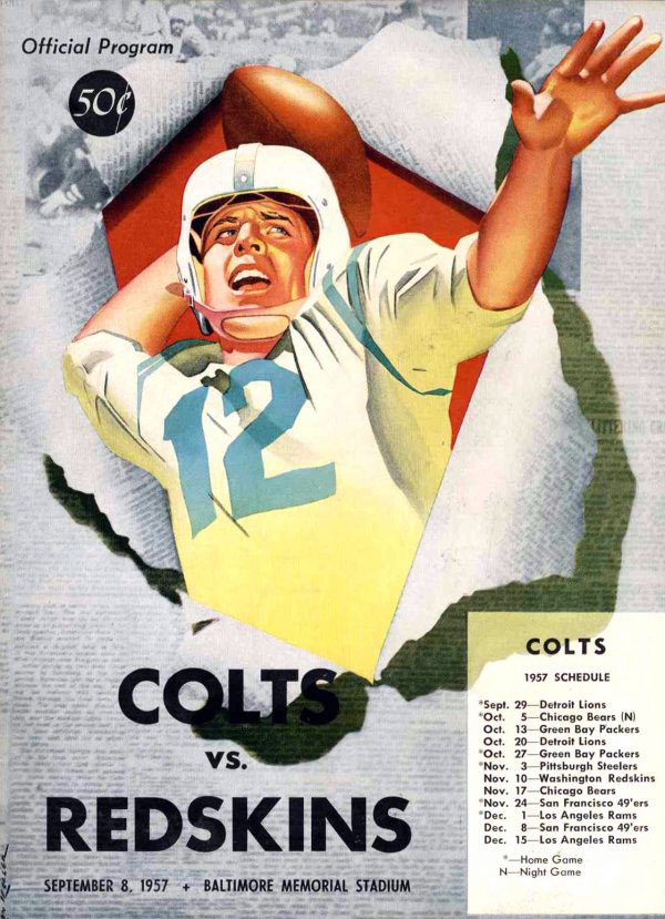 Baltimore Colts vs. Washington Redskins (September 8, 1957)