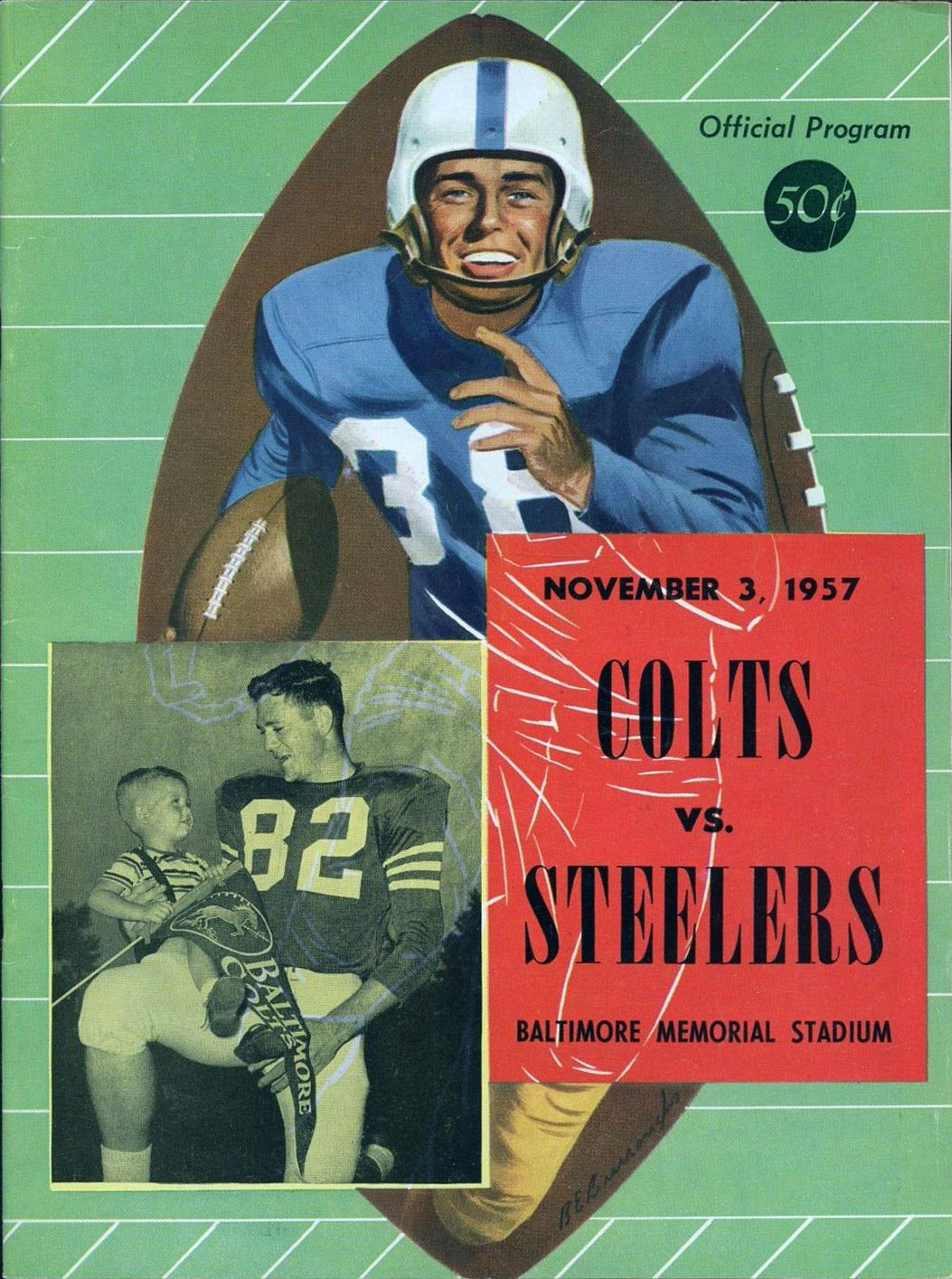 Baltimore Colts vs. Pittsburgh Steelers (November 3, 1957)