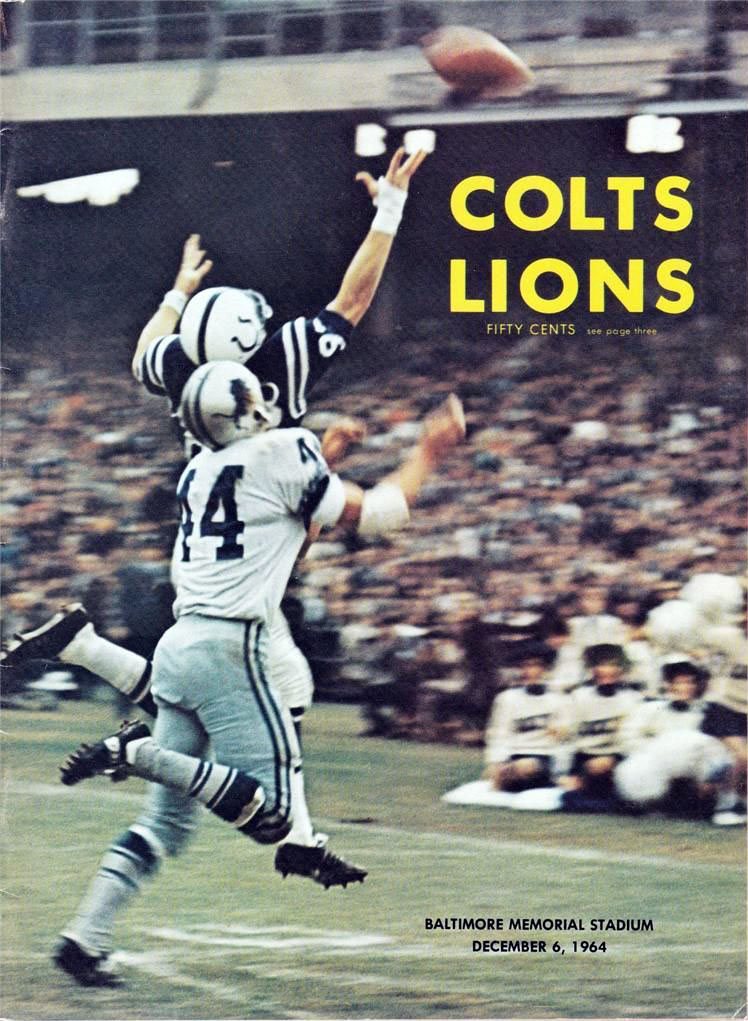 Baltimore Colts vs. Detroit Lions (December 6, 1964)