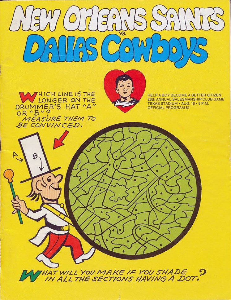 Dallas Cowboys vs. New Orleans Saints (August 18, 1973)