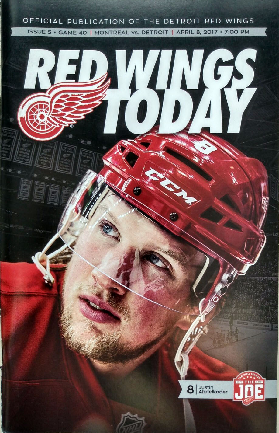 2016-17 Detroit Red Wings program