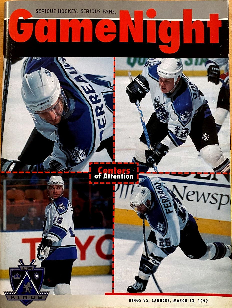 1998-99 Los Angeles Kings program