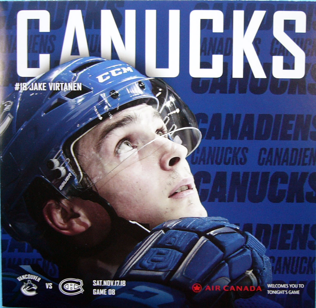2018-19 Vancouver Canucks program