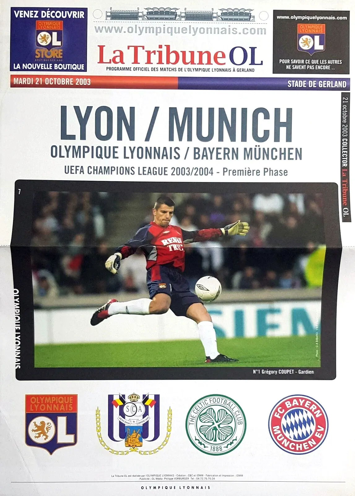 Olympique Lyonnais vs. FC Bayern Munich (October 21, 2003)