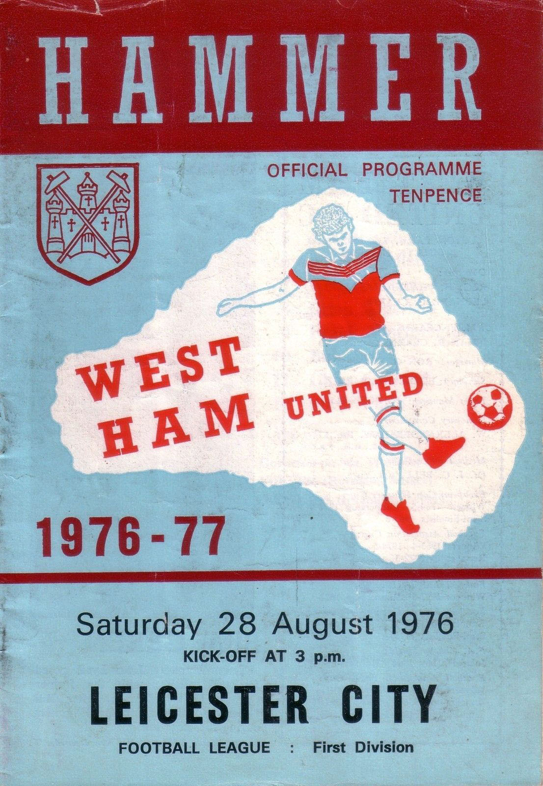 West Ham United vs. Leicester City (August 28, 1976)