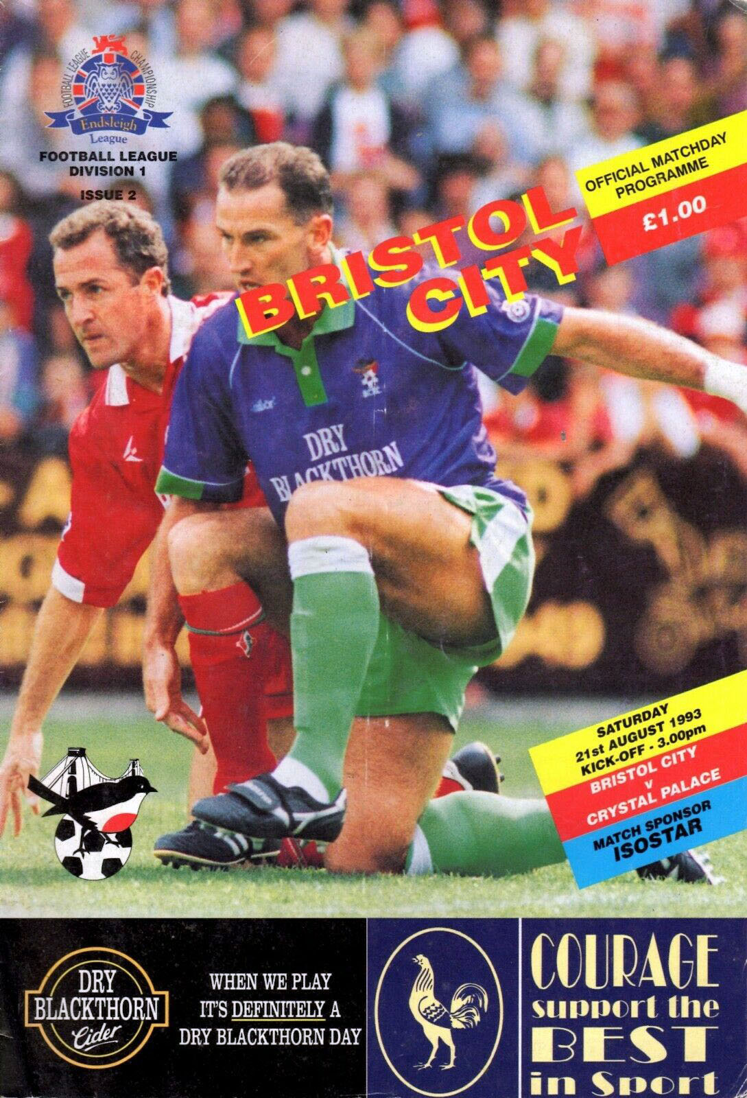 Bristol City vs. Crystal Palace (August 21, 1993)
