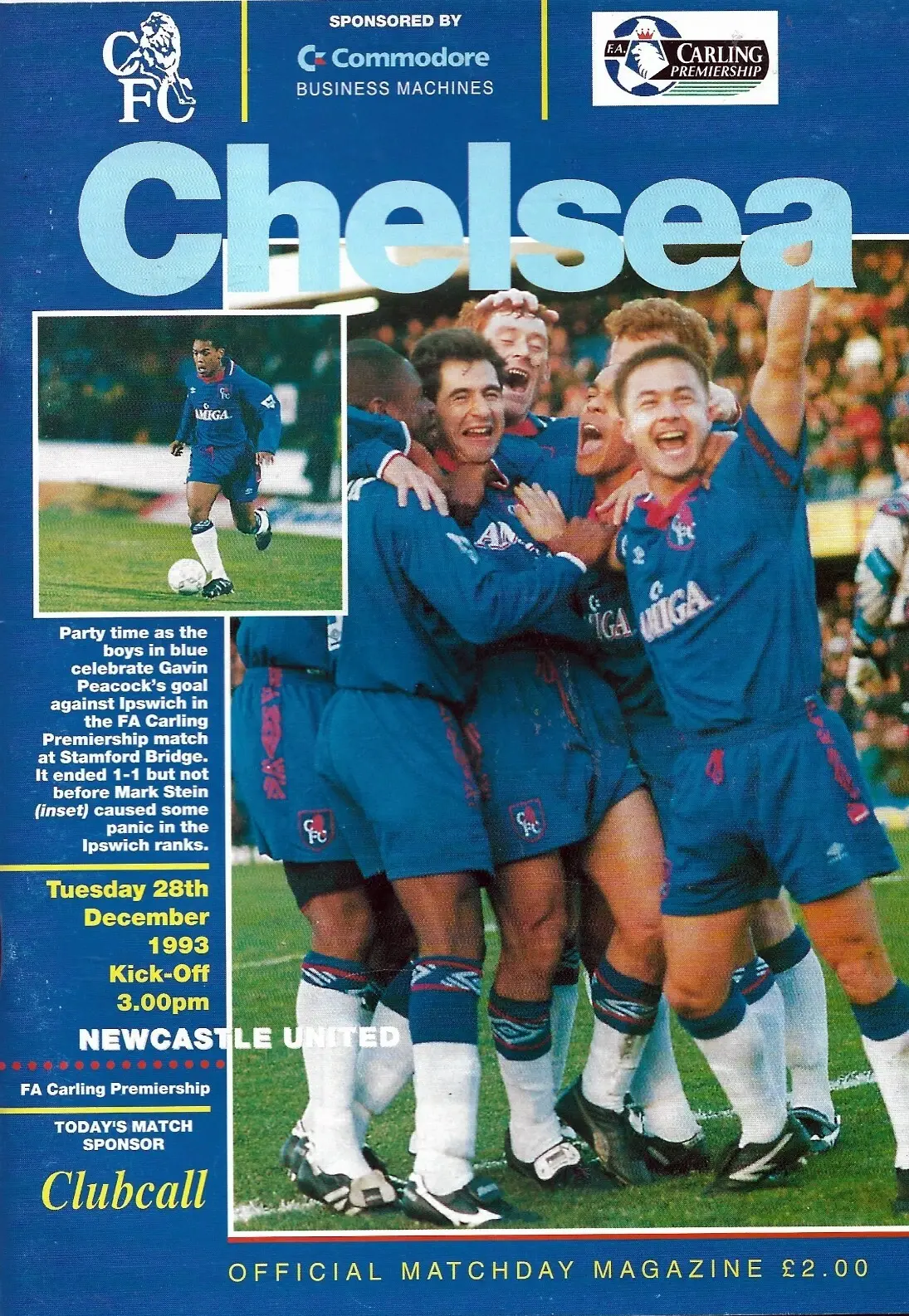 Chelsea vs. Newcastle United (December 28, 1993)