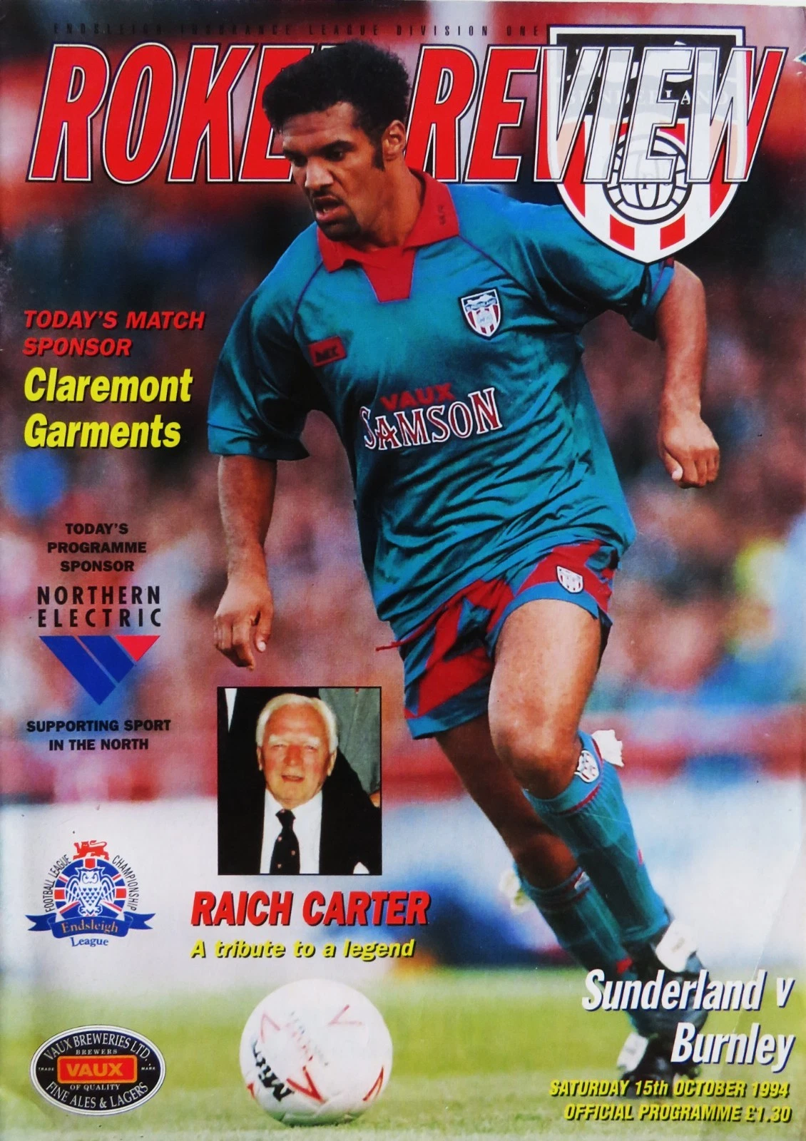 Sunderland vs. Burnley (October 15, 1994)