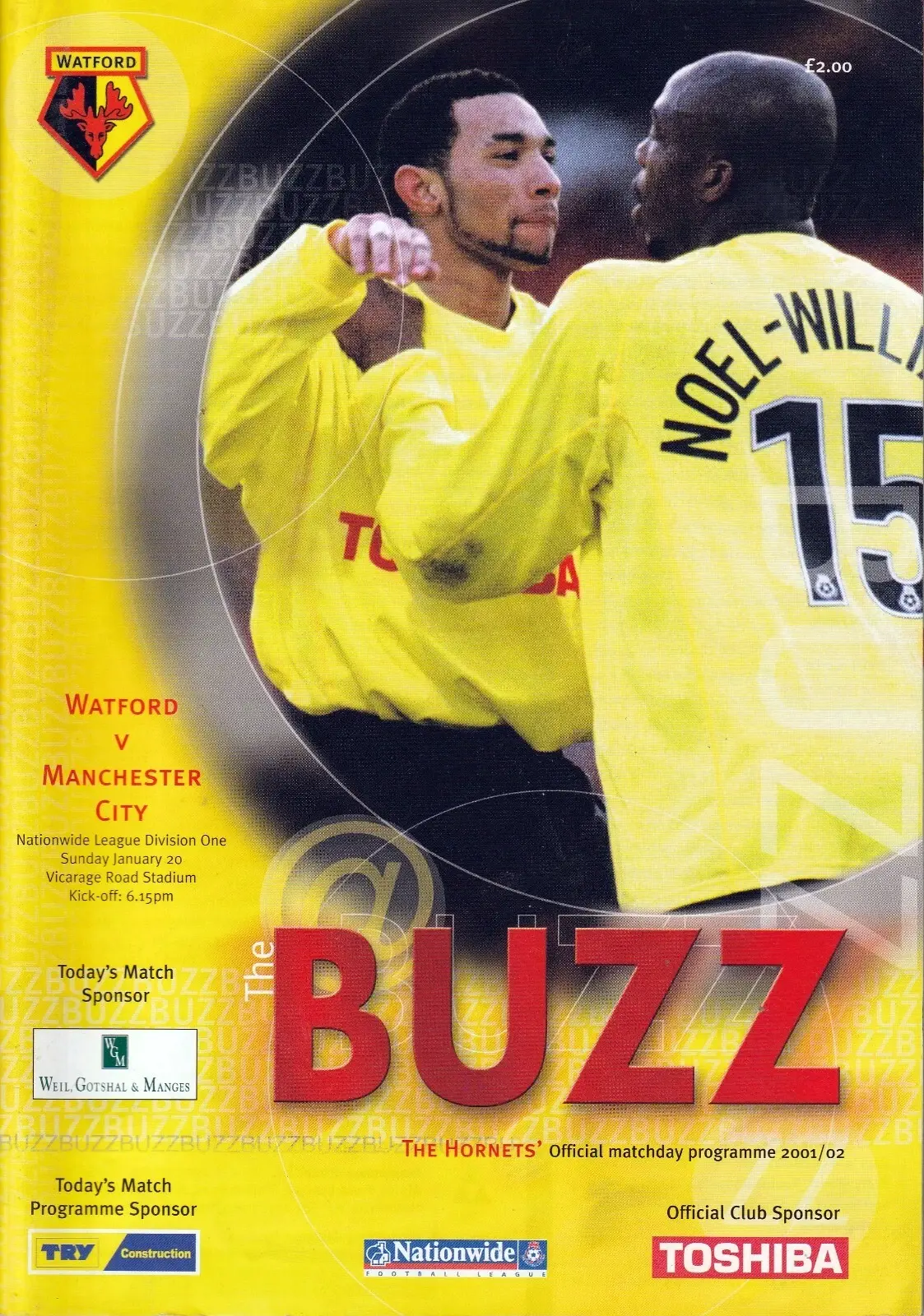 Watford vs. Manchester City (January 20, 2002)