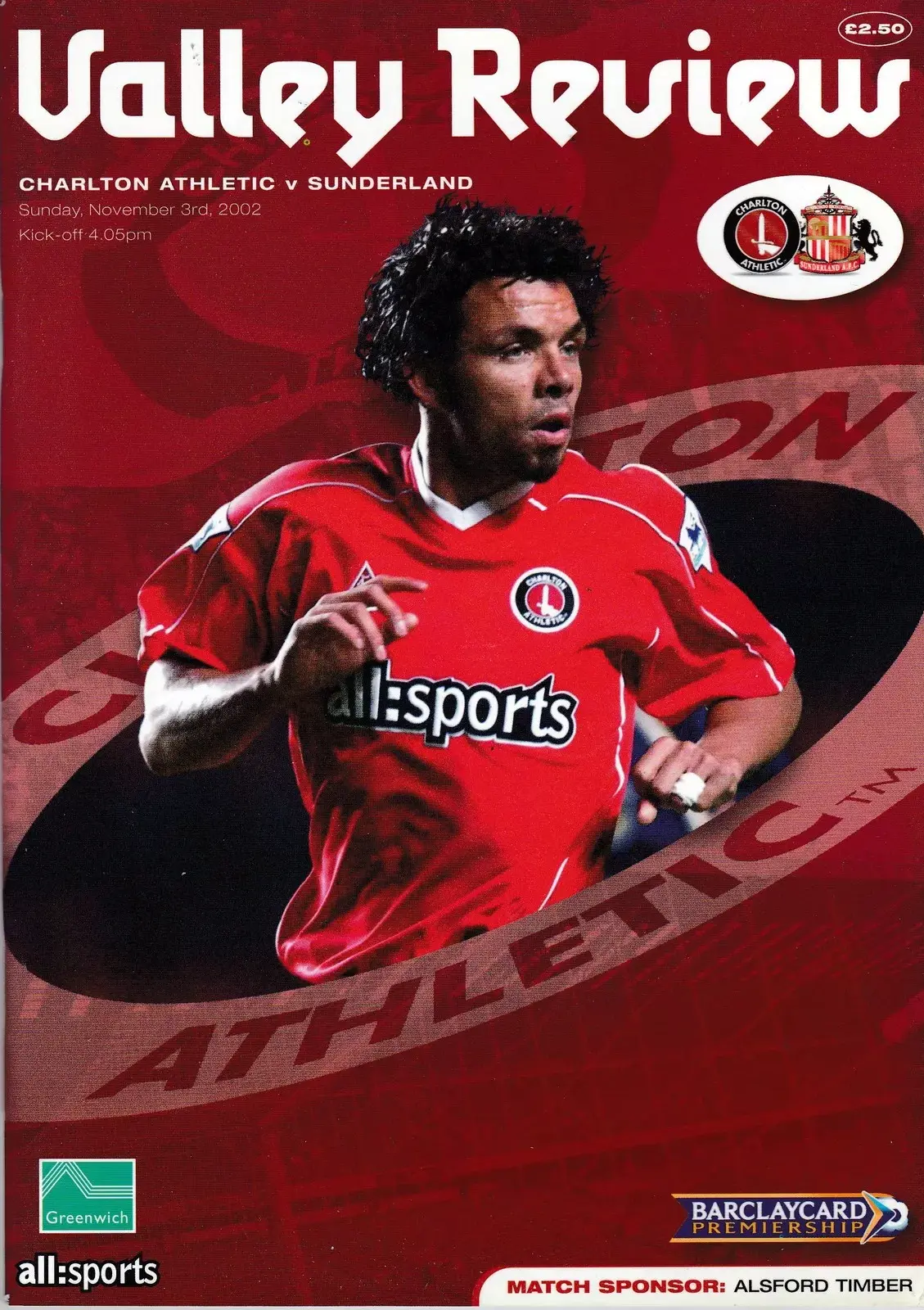 Charlton Athletic vs. Sunderland (November 3, 2002)