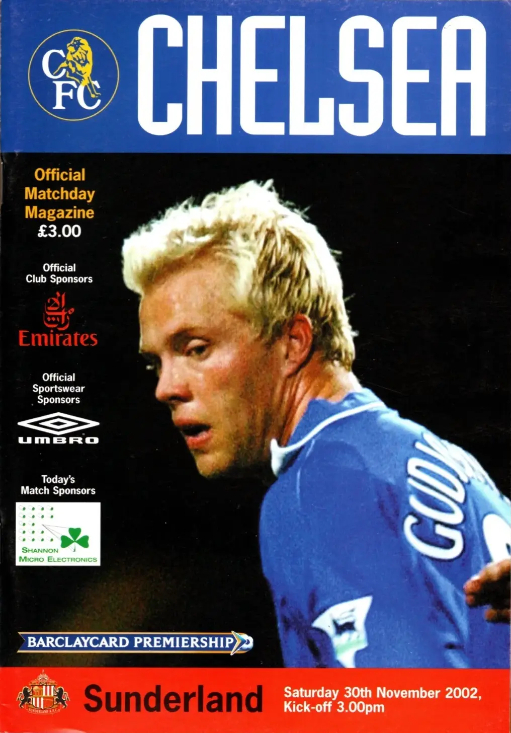 Chelsea vs. Sunderland (November 30, 2002)