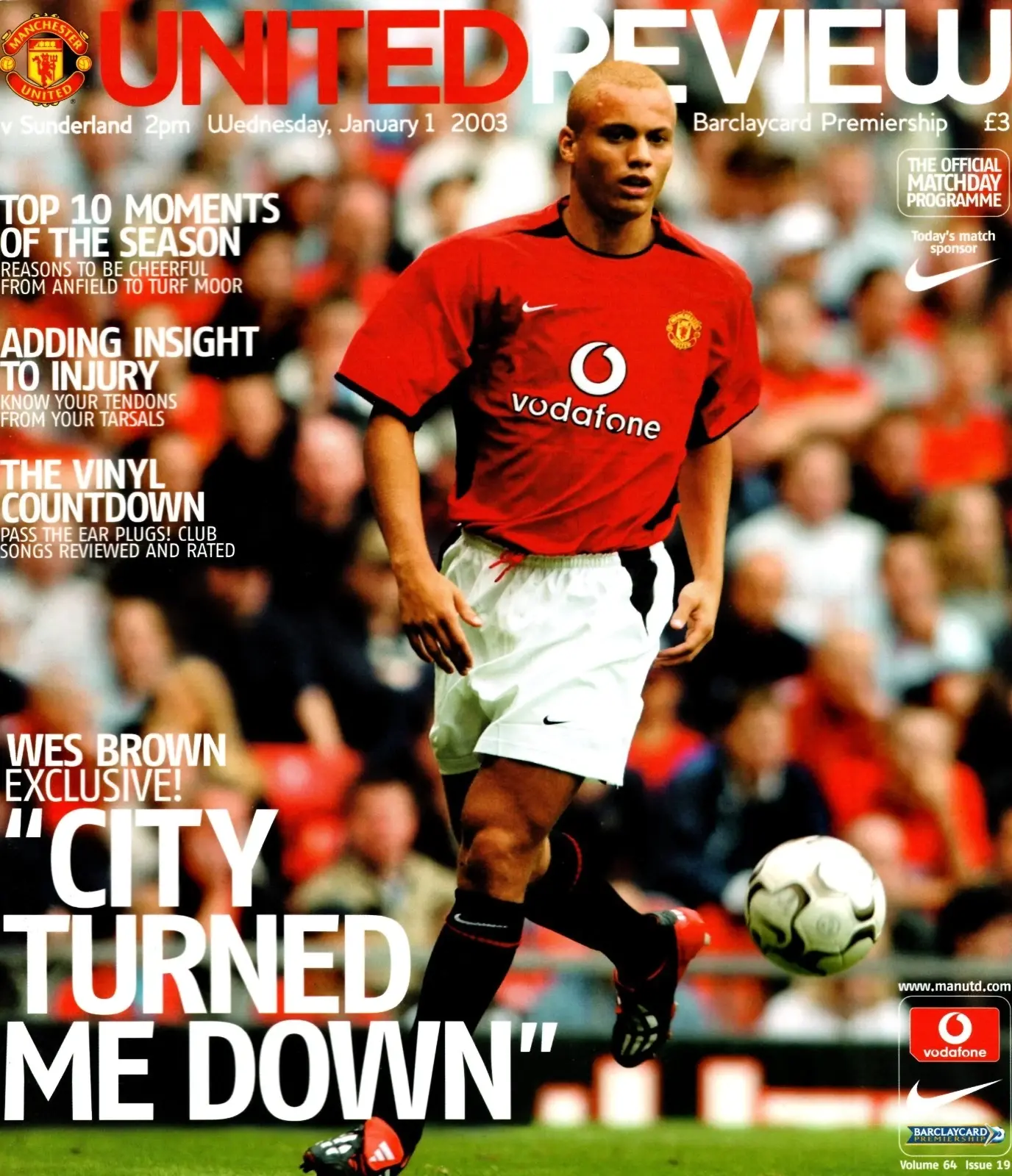Manchester United vs. Sunderland (January 1, 2003)