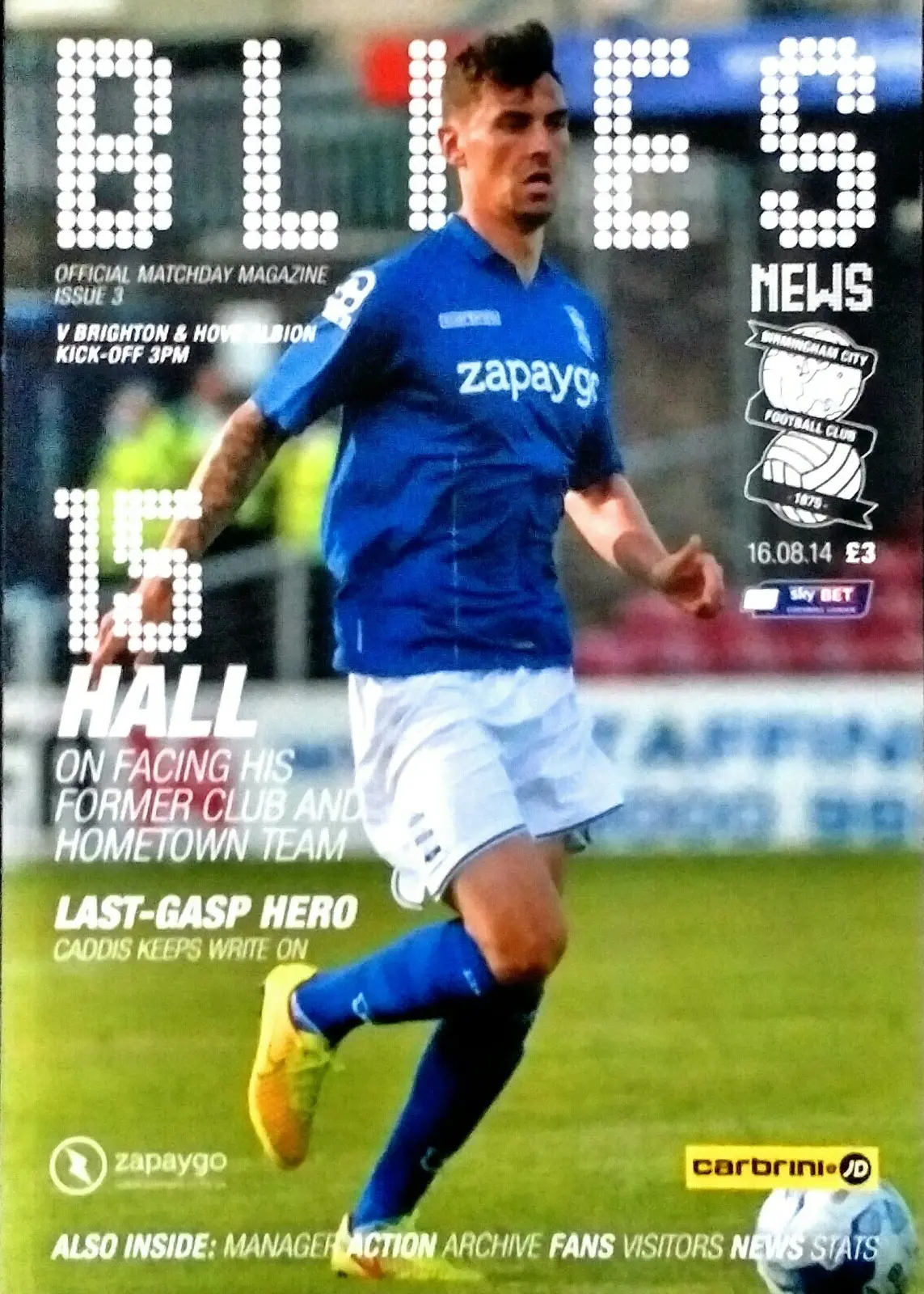 Birmingham City vs. Brighton & Hove Albion (August 16, 2014)
