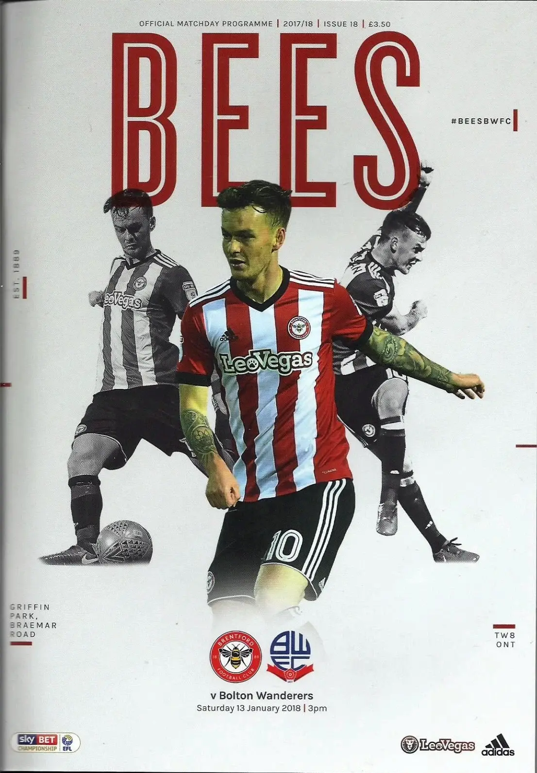 Brentford vs. Bolton Wanderers (January 13, 2018)