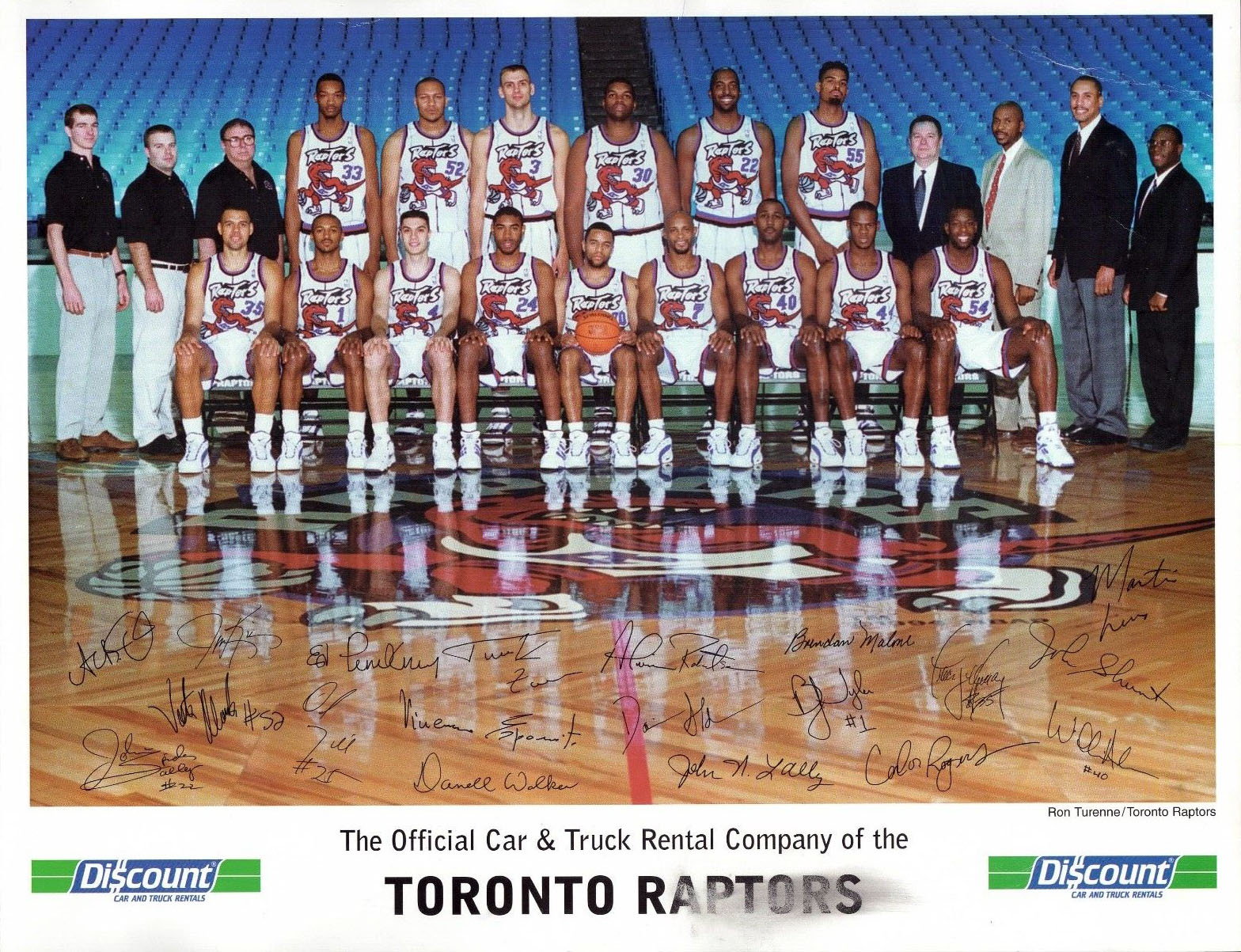 1995-96 Toronto Raptors Team Photo
