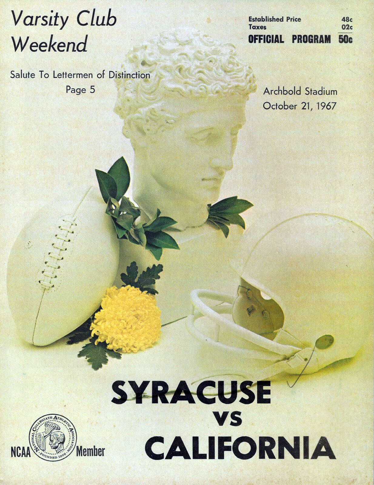 Syracuse Orangemen vs. California Golden Bears (October 21, 1967)