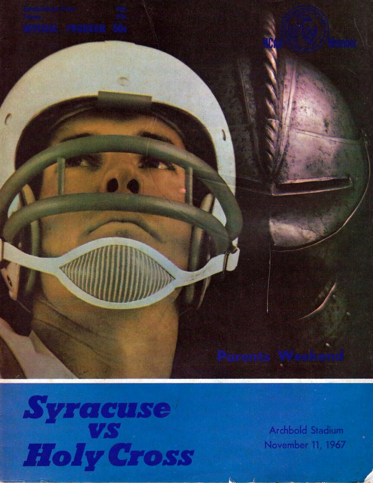 Syracuse Orangemen vs. Holy Cross Crusaders (November 11, 1967)