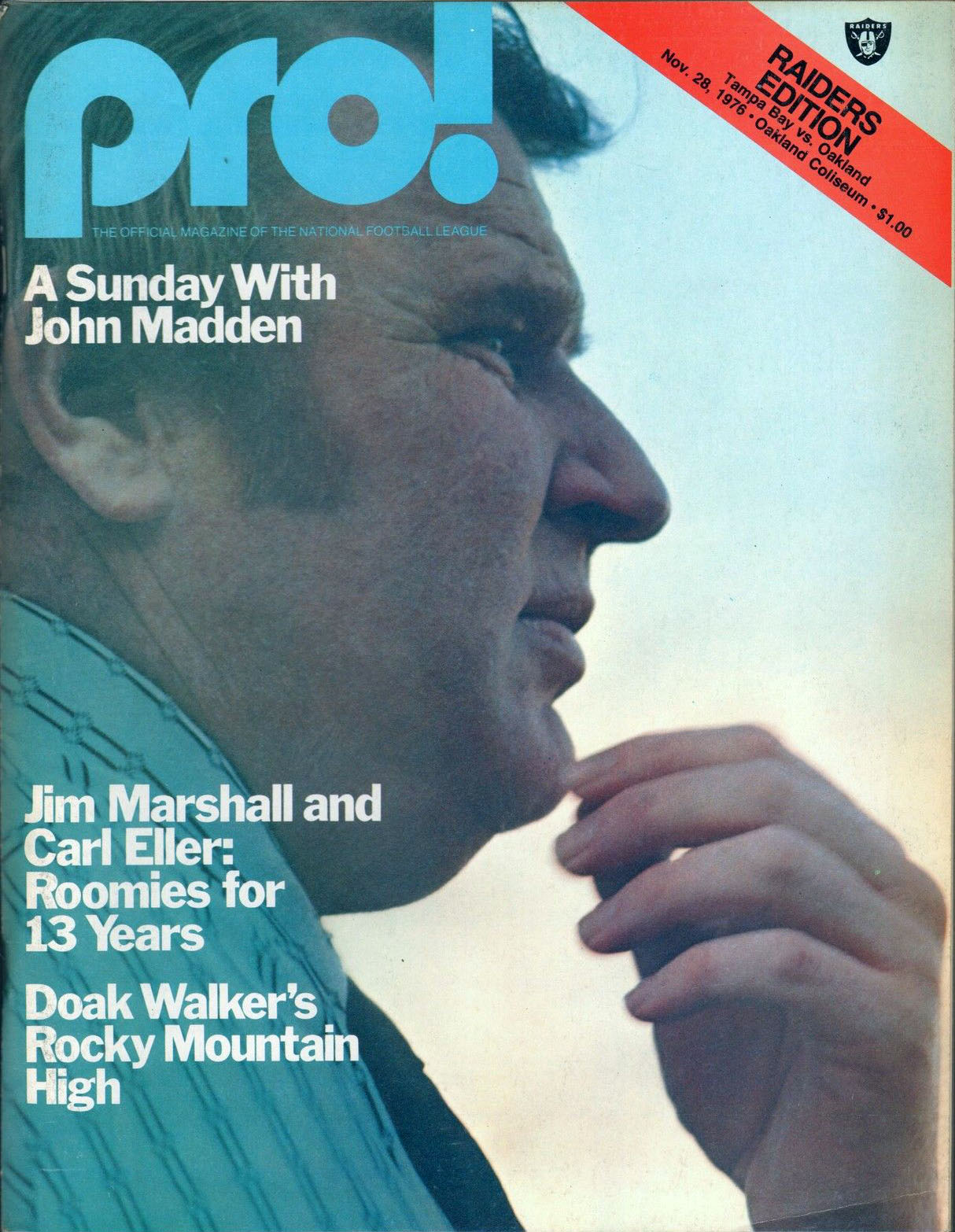 Oakland Raiders vs. Tampa Bay Buccaneers (November 28, 1976)