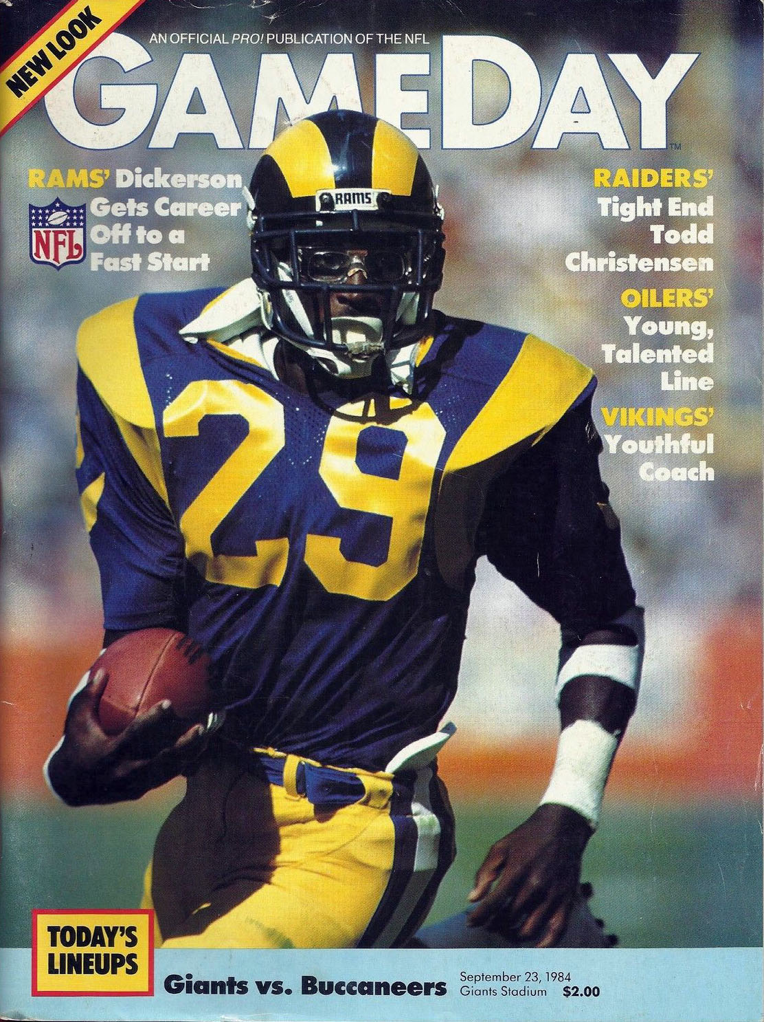 New York Giants vs. Tampa Bay Buccaneers (September 23, 1984)