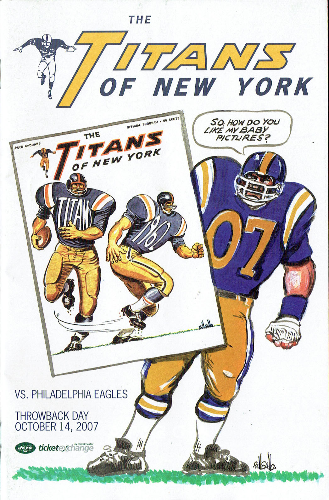 New York Jets vs. Philadelphia Eagles (October 14, 2007)