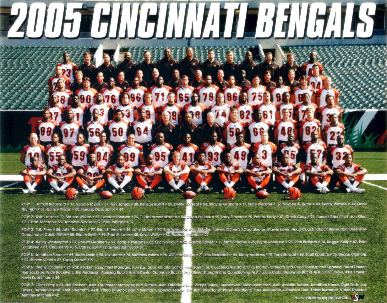 2005 Cincinnati Bengals Team Photo