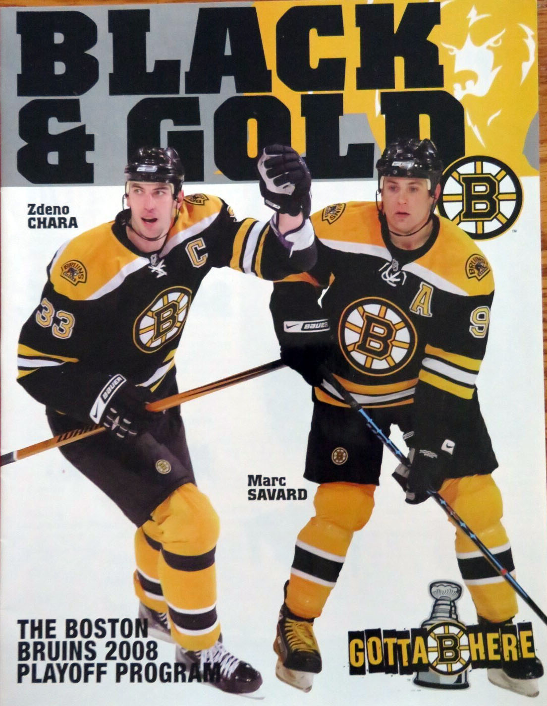 2008 Boston Bruins playoff program