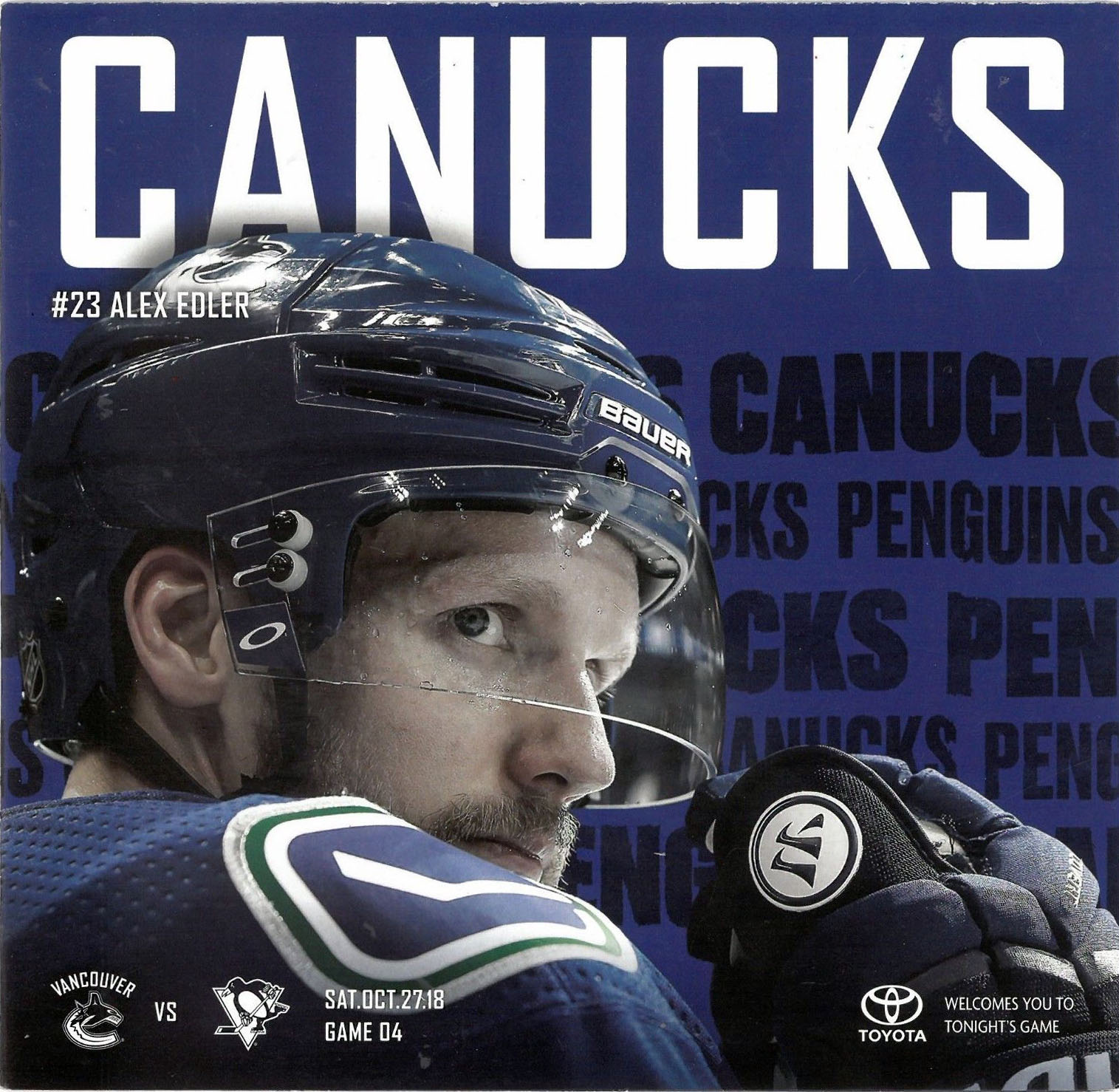 2018-19 Vancouver Canucks program