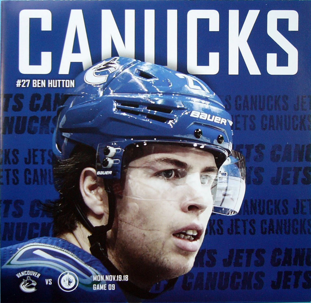 2018-19 Vancouver Canucks program